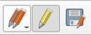 Digitizing toolbar with the Save Layer Edits button on the far right