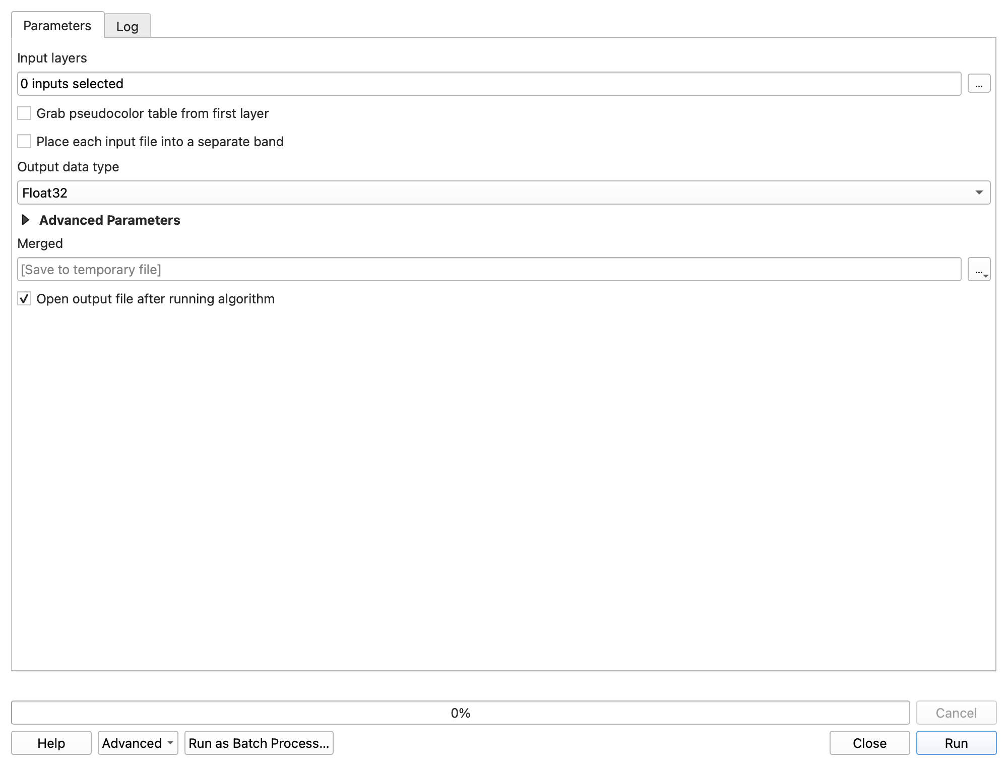 Merge tool dialog with the Input layers ellipses highlighted, in front of a QGIS window showing the six DEM tiles in grayscale over the satellite basemap