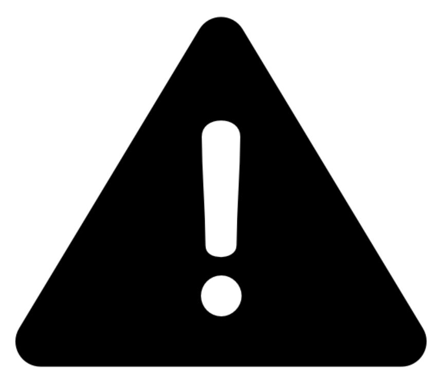 Warning triangle icon